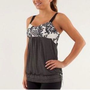 Lululemon tank with built in bra and side cut outs
